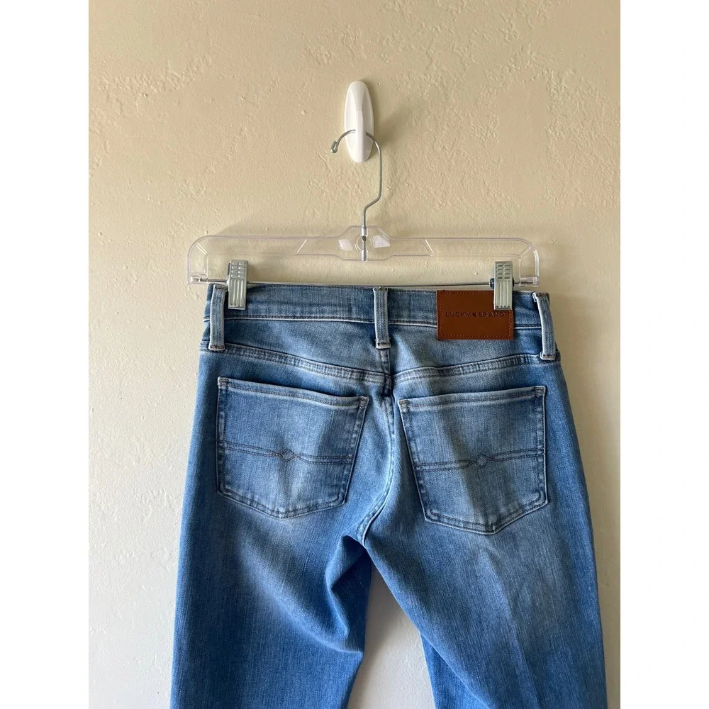 Lucky Brand Womens Jeans Mid Rise straight Blue Wash Size 025 R - Picture 4 of 4